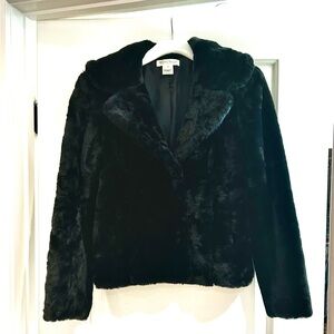 White House Black Market Faux Fur Jacket
